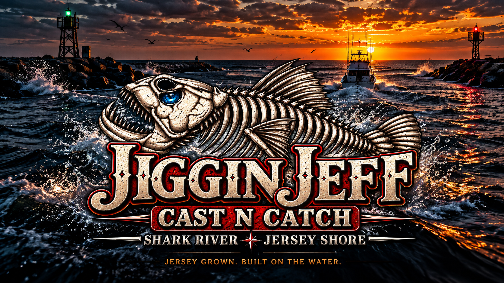 Jiggin Jeff Cast N Catch at Shark River Inlet, Jersey Shore