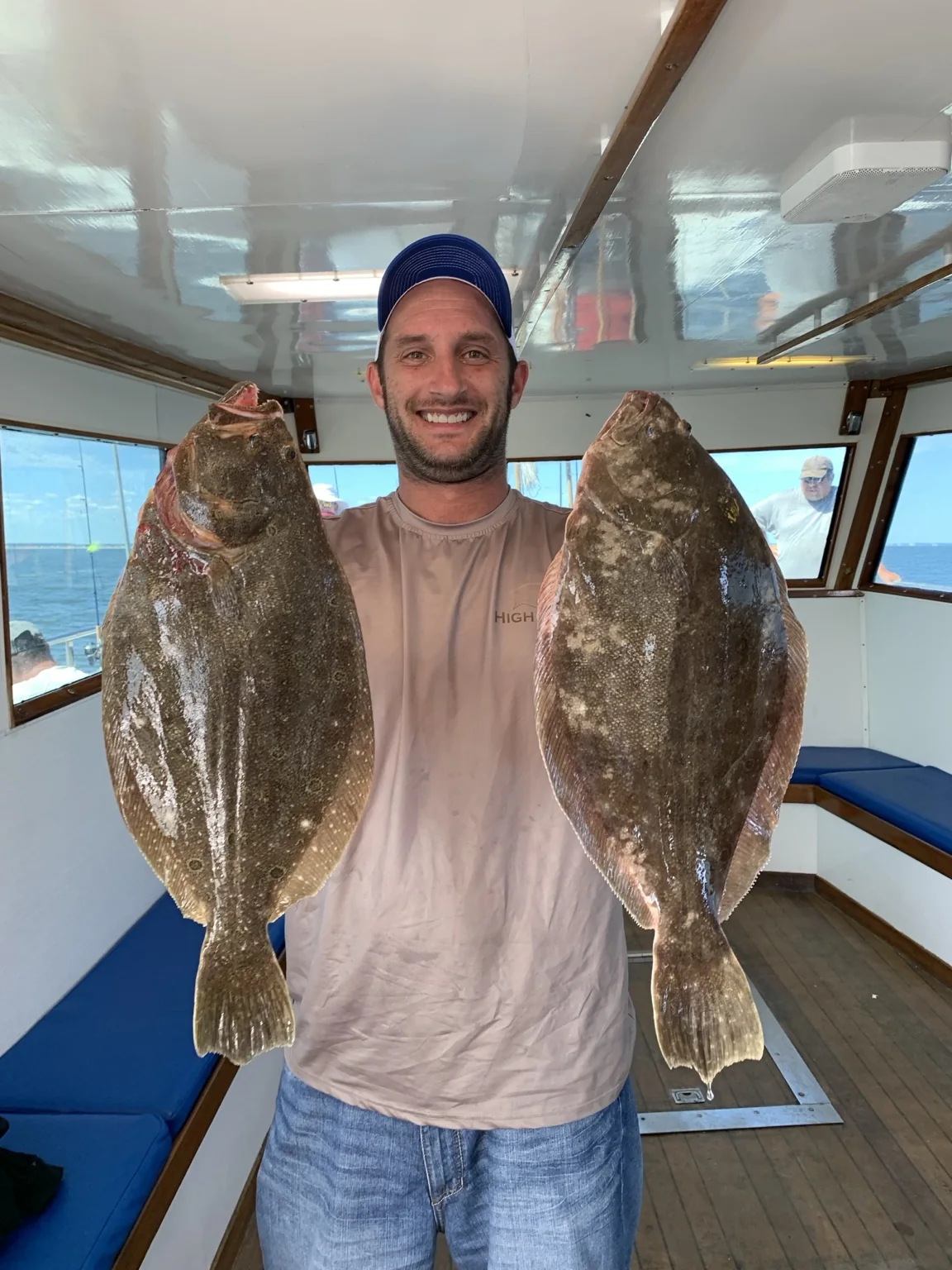 Fishing catch on a hand-tied rig