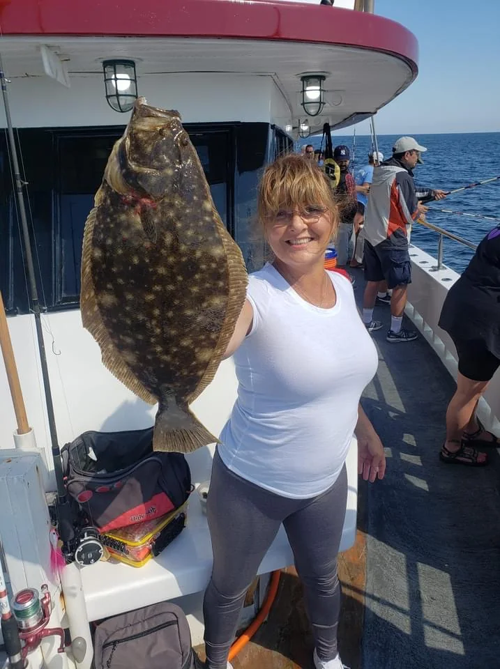 Fishing catch on a hand-tied rig