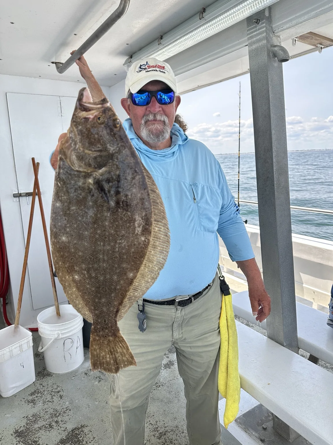 Fishing catch on a hand-tied rig