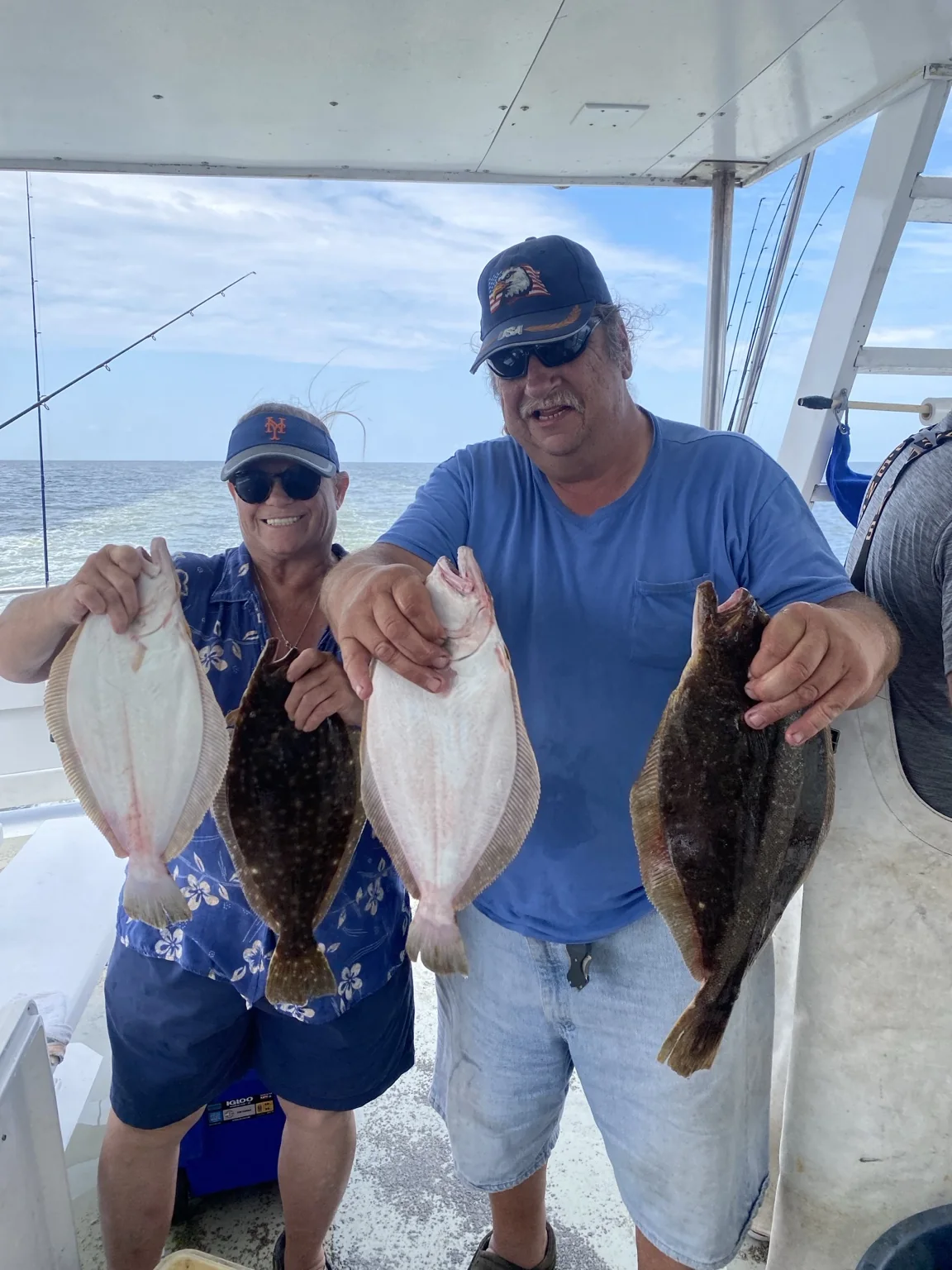 Fishing catch on a hand-tied rig