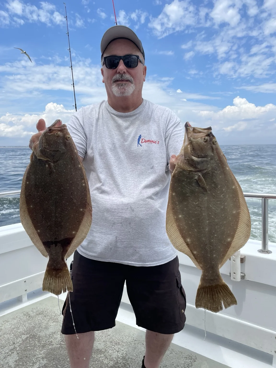 Fishing catch on a hand-tied rig