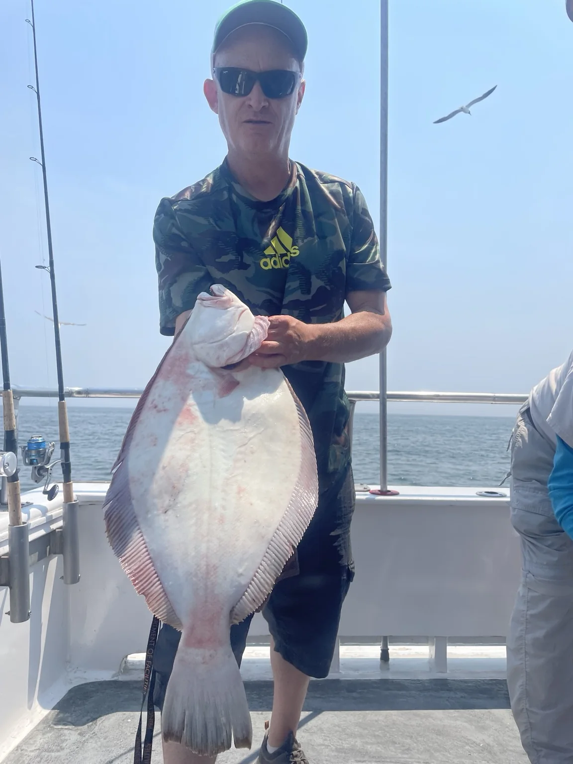 Fishing catch on a hand-tied rig