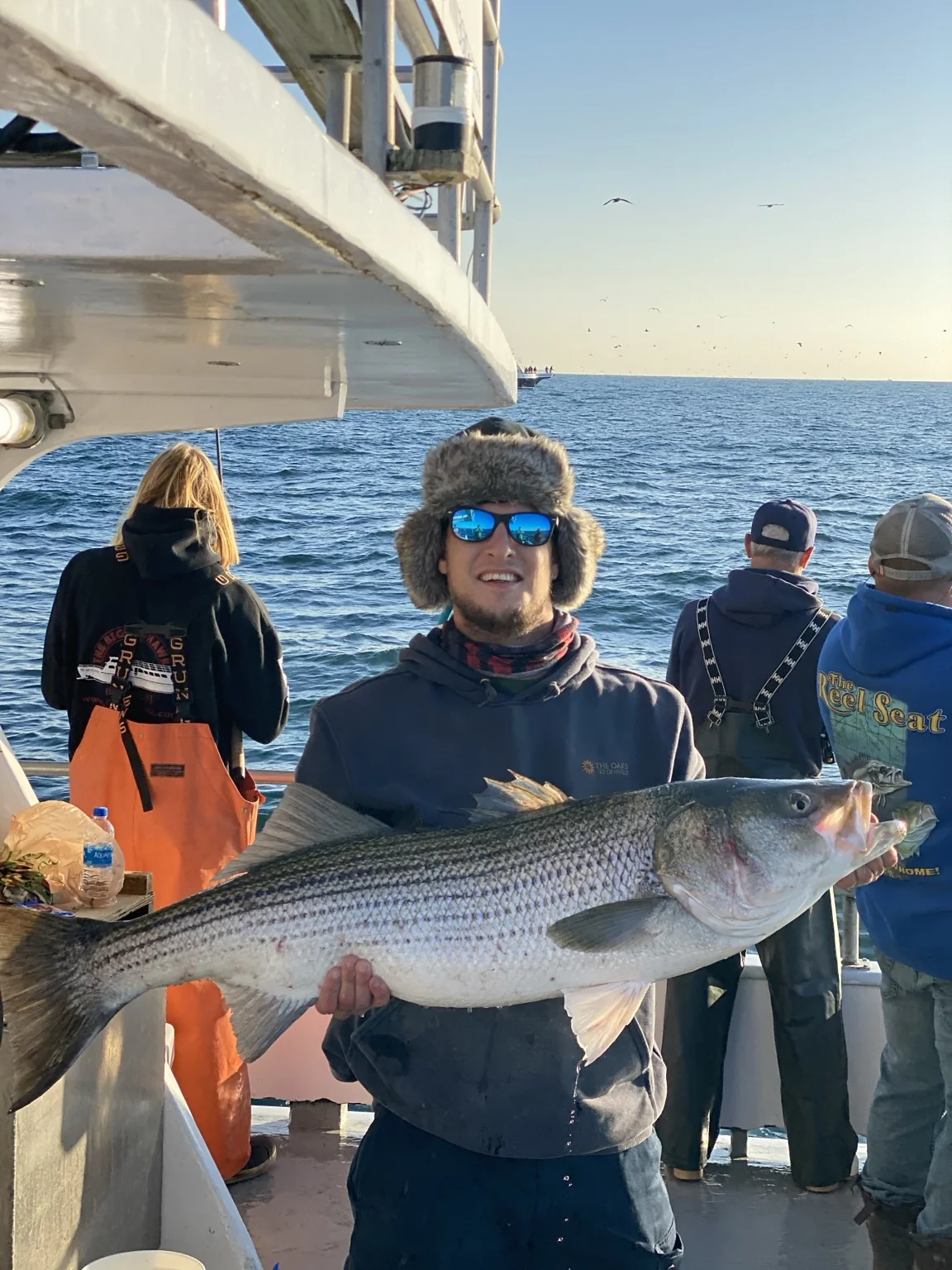 Fishing catch on a hand-tied rig